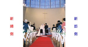 主聖堂の席の配置
